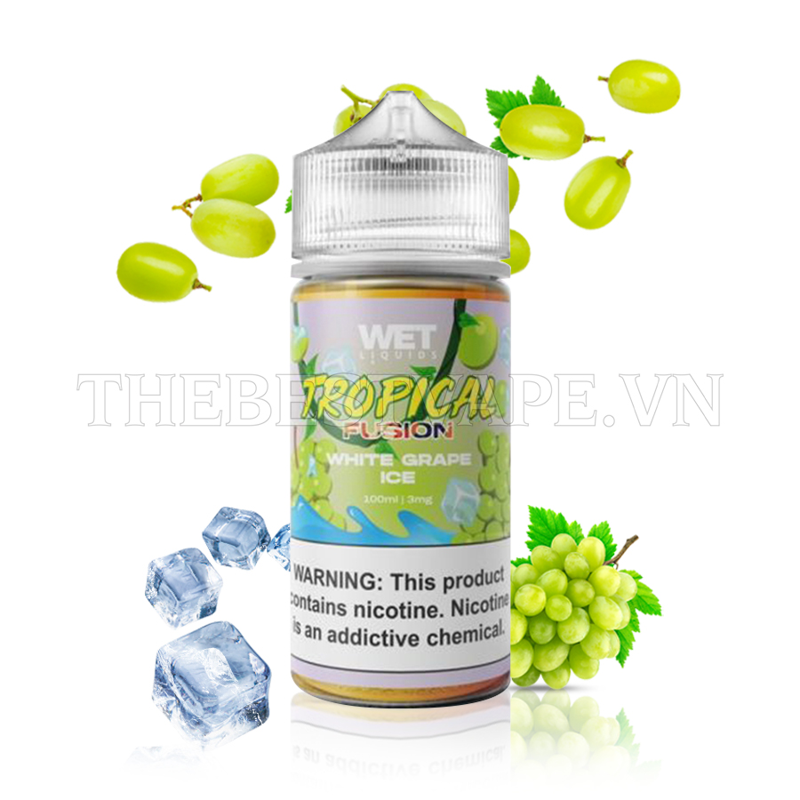 Wet Liquids Tropical Fusion - WHITE GRAPE ICE ( Nho Lạnh ) - Freebase