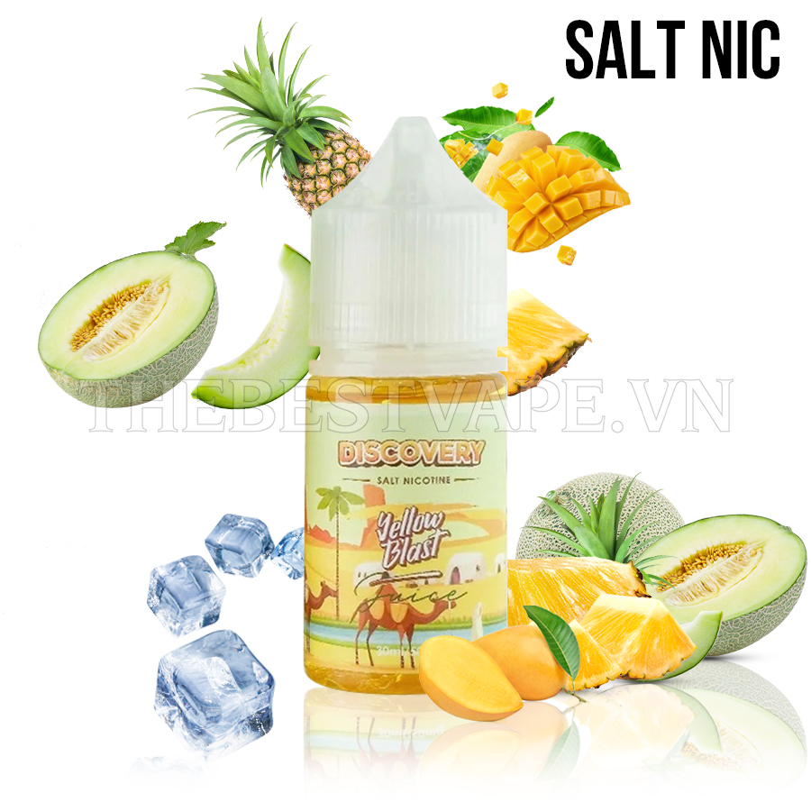 Discovery - YELLOW BLAST ( Dưa Gang Xoài Cam Lạnh ) - Salt Nicotine