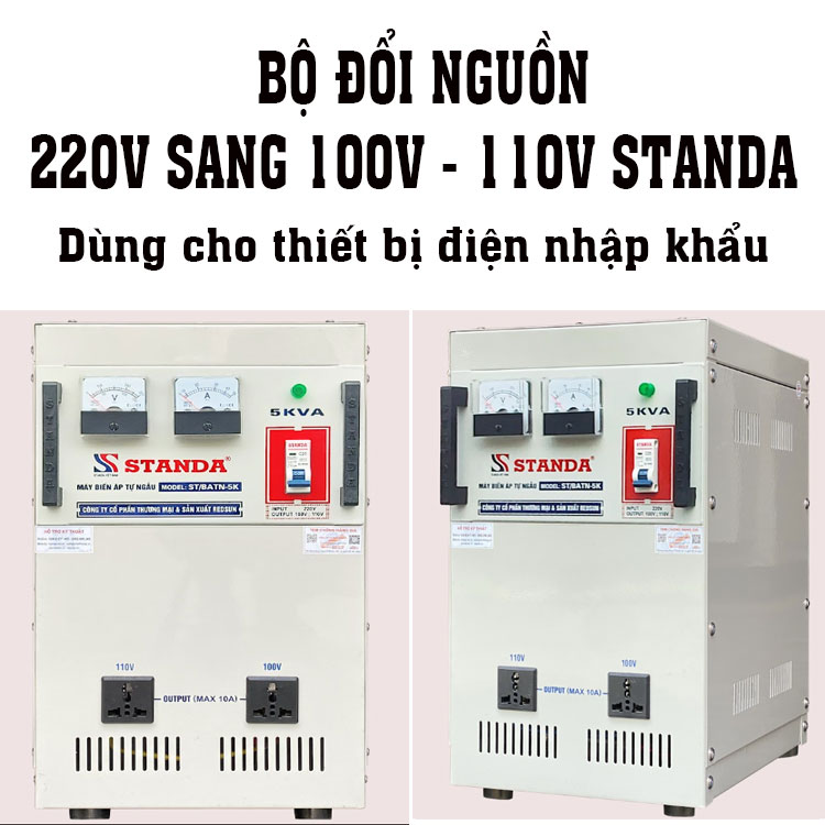 Bộ Đổi Nguồn 220V Sang 100V-110V Standa