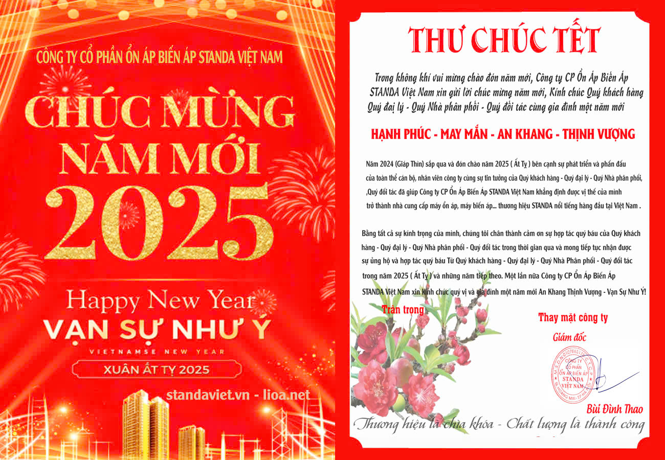 Standa Việt Nam Chúc mừng năm mới 2025