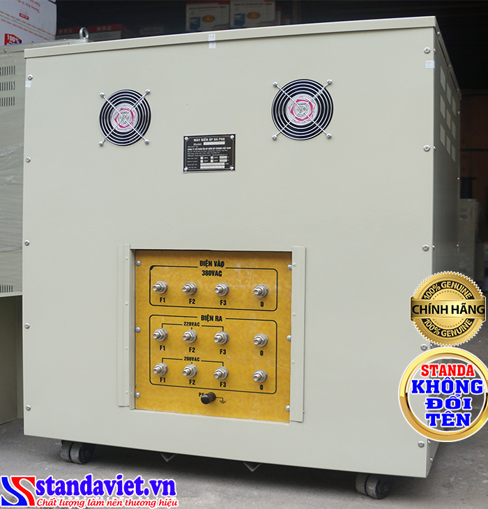 Biến áp cách ly Standa 150kVA_phía sau điện vào điện ra