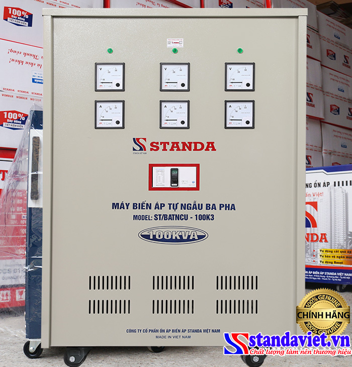 Biến áp Standa 100kVA dây đồng 100%