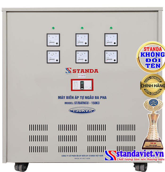 Biến áp Standa 150kVA dây đồng 100%