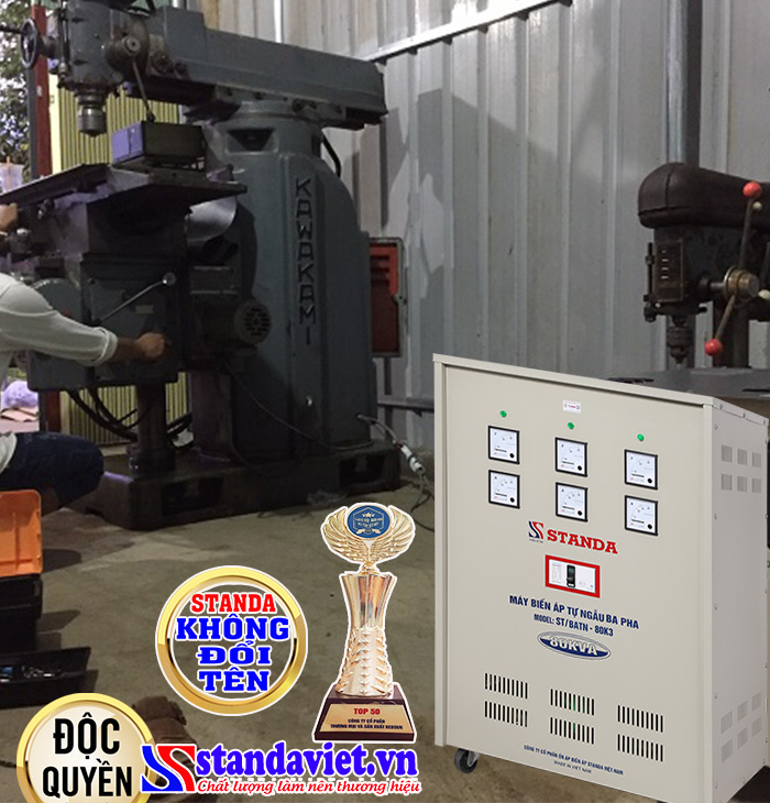 Đổi nguồn tự ngẫu Standa 80kVA