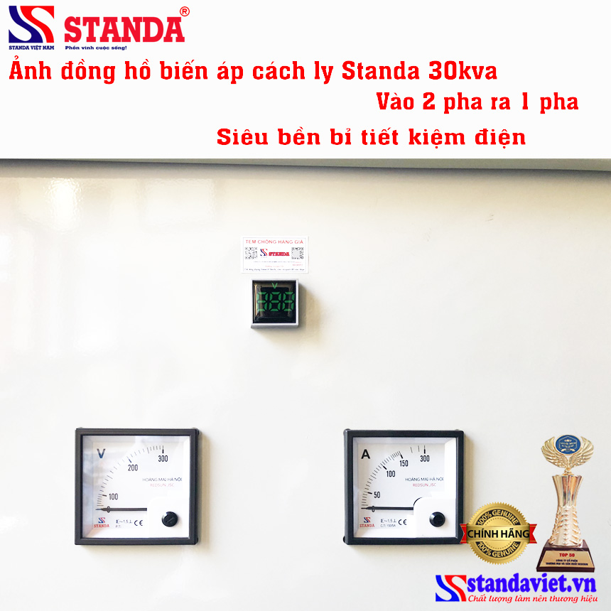 Tại sao nên mua biến áp cách ly STANDA 30kva chính hãng 