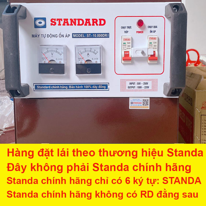 Phân biệt ổn áp STANDA và ổn áp STANDARD