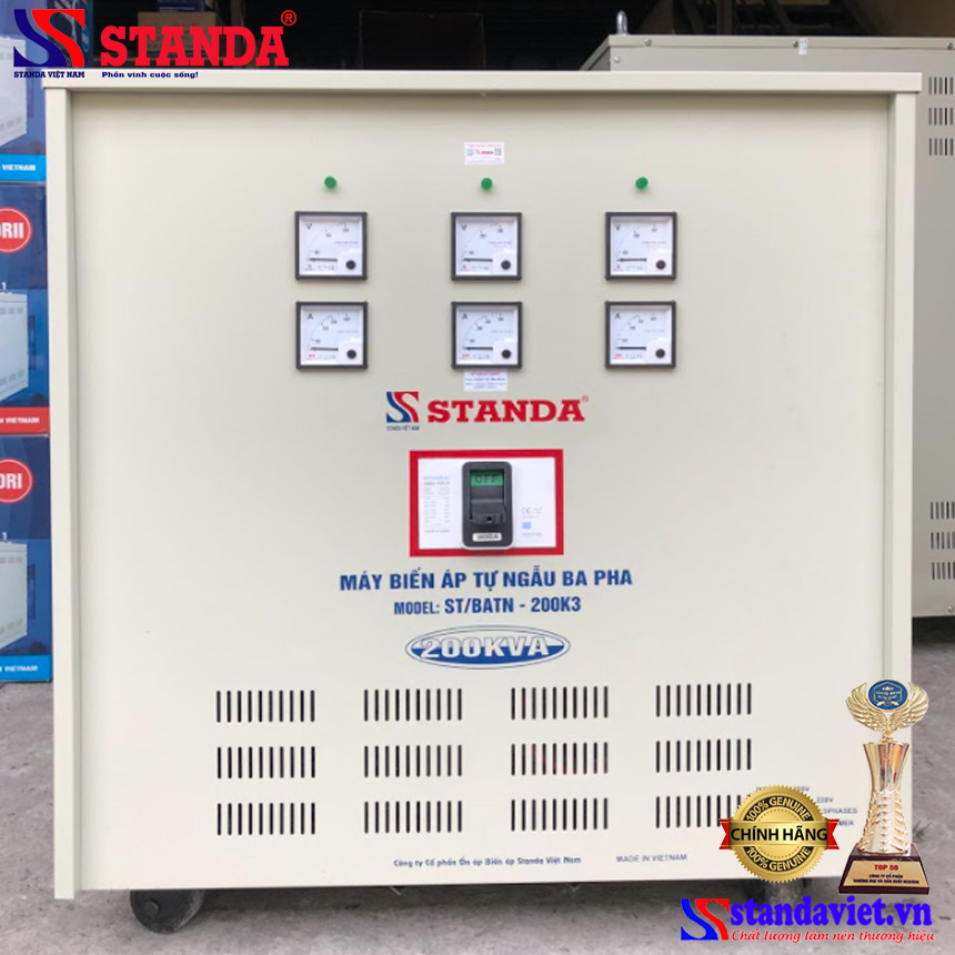 máy biến áp tự ngẫu standa 200KVA thế hệ mới 