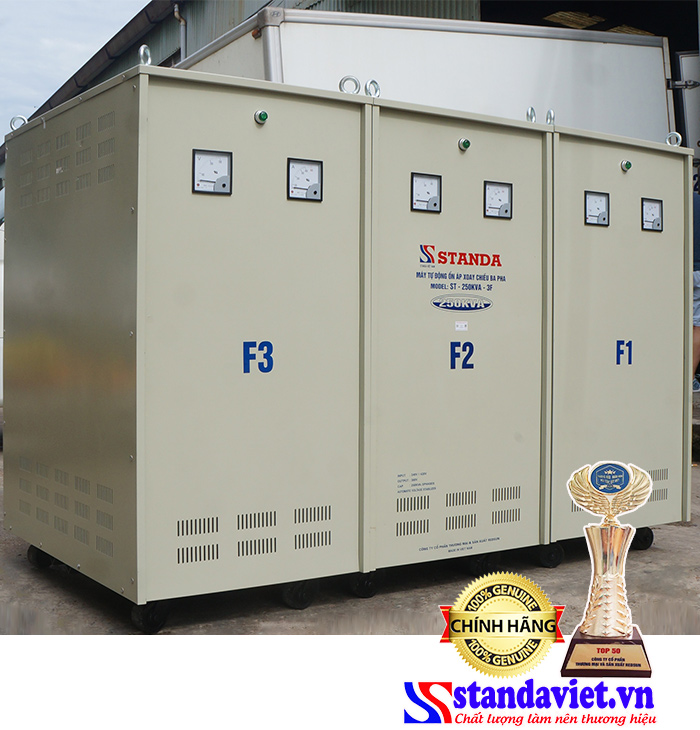 Ổn áp Standa 250kVA ổn định 380v ra 220v-200v