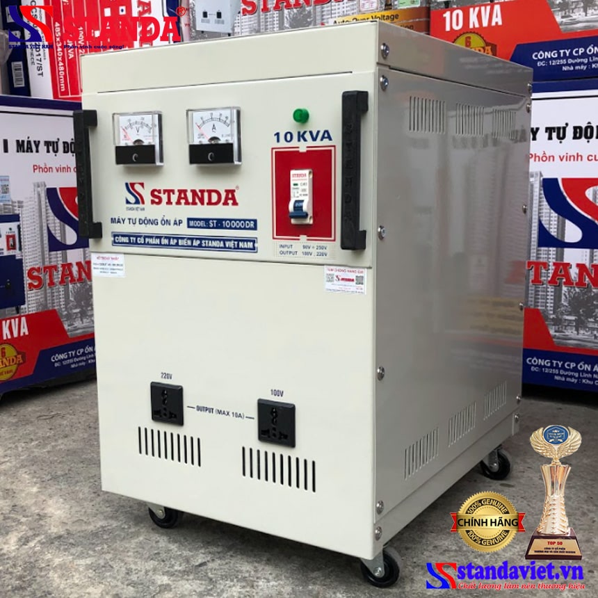 Ổn áp Standa 10KVA dải 90V thế hệ mới 