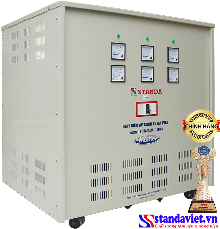 Biến áp cách ly 150kVA dây đồng 100%