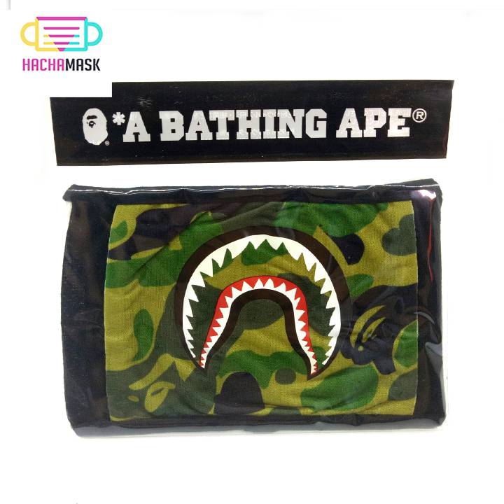 khẩu trang bape cá mập fake chất lượng cao