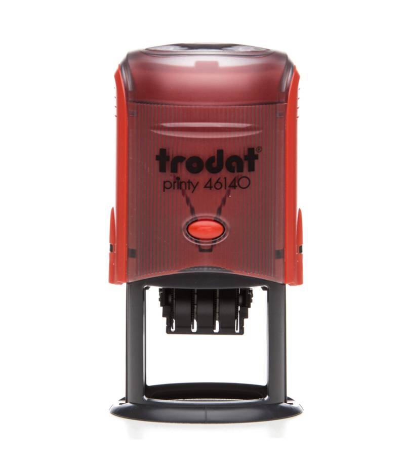 Dấu Trodat 46140 (text Ø 40 mm, date 3 mm) - Dấu lật tự động có nội dung ngày và chữ