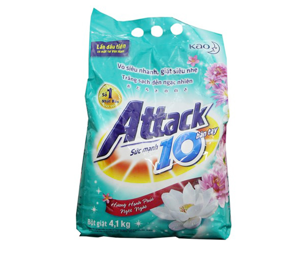 Bột giặt Attack hương Hạnh phúc ngọt ngào 4,1kg