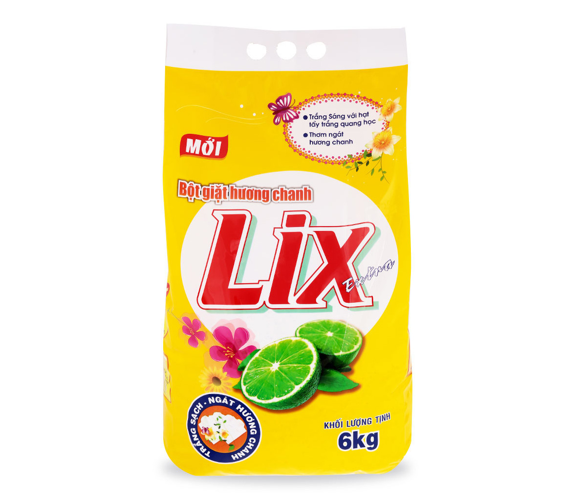 Bột giặt Lix Extra hương Chanh 6kg