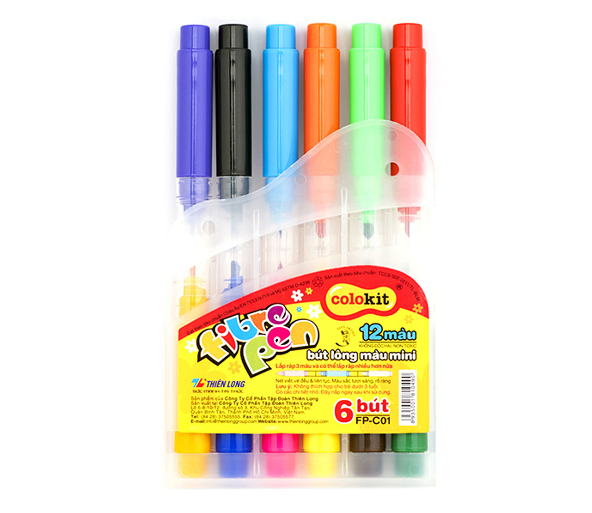 Bút lông 2 đầu Thiên Long Colokit FP-C01