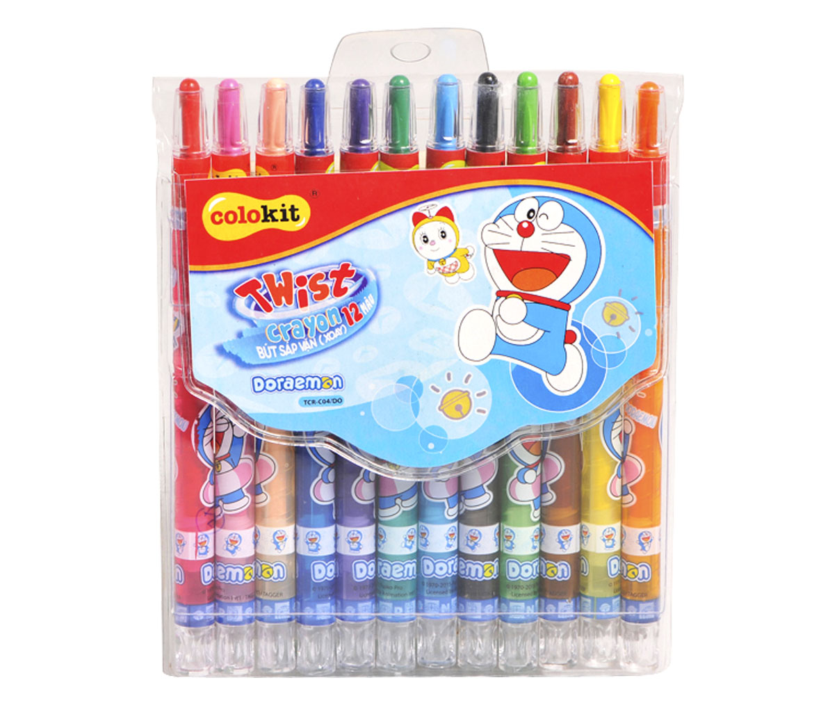 Bút sáp vặn Thiên Long Colokit Doraemon TCR-C04/DO