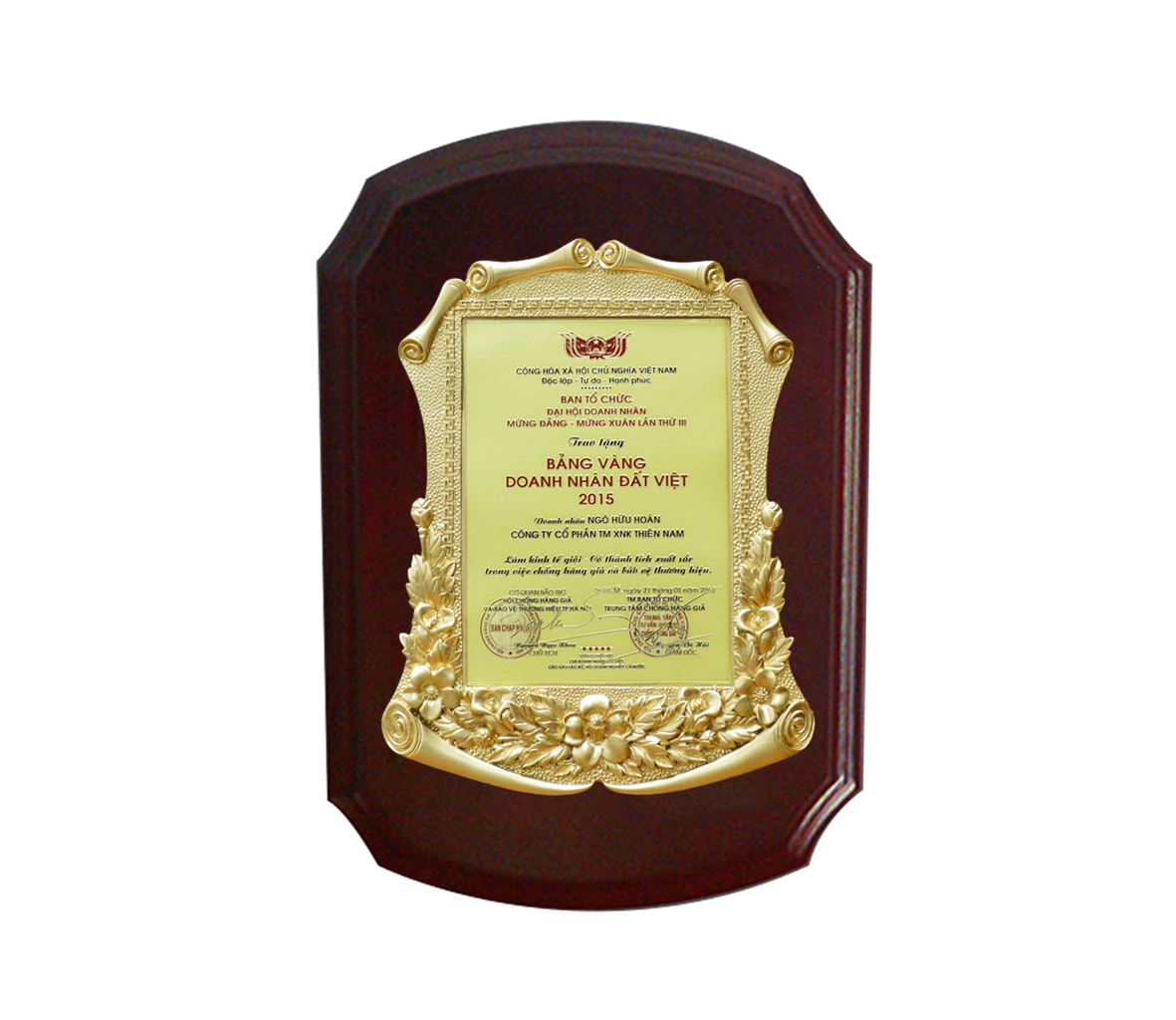 Bảng vinh danh mẫu 04 mã 03