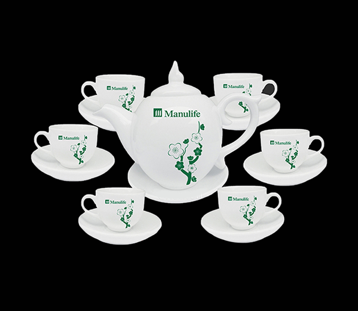 Bộ ấm chén sứ mẫu 12