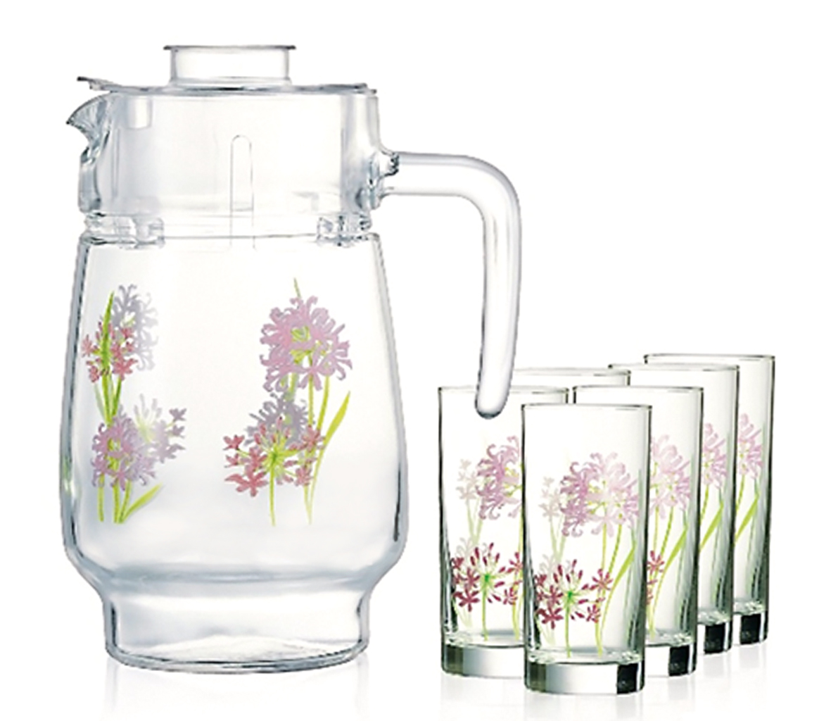 Bộ bình cốc thủy tinh mẫu 12