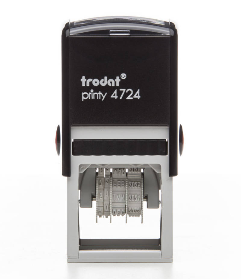 Dấu Trodat 4724 (text 40 x 40 mm, date 3 mm) - Dấu lật tự động có nội dung ngày và chữ