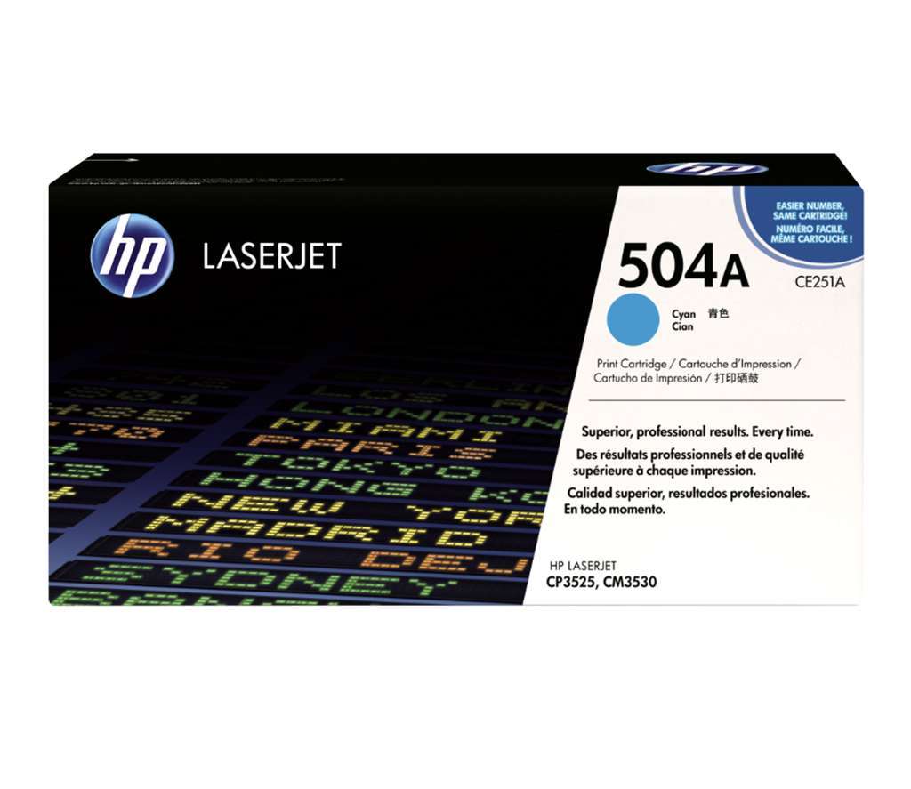 Mực in HP 504A (CE251A) Cyan - Mực in Laser màu