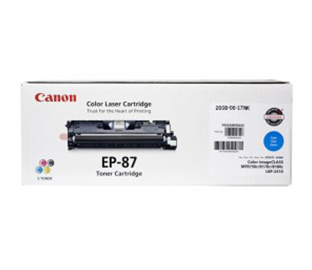 Mực Canon MF8180C, MF8170C, MF8150C/ LBP-2410 (EP-87 C) Cyan