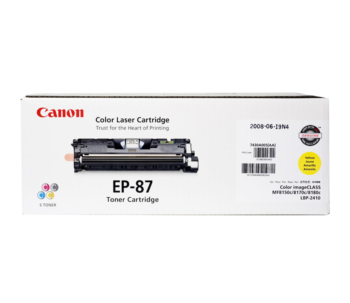 Mực Canon MF8180C, MF8170C, MF8150C/ LBP-2410 (EP-87 Y) Yellow