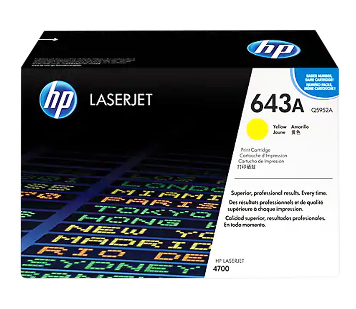Mực HP 643 (Q5952A) Yellow - Mực in laser màu