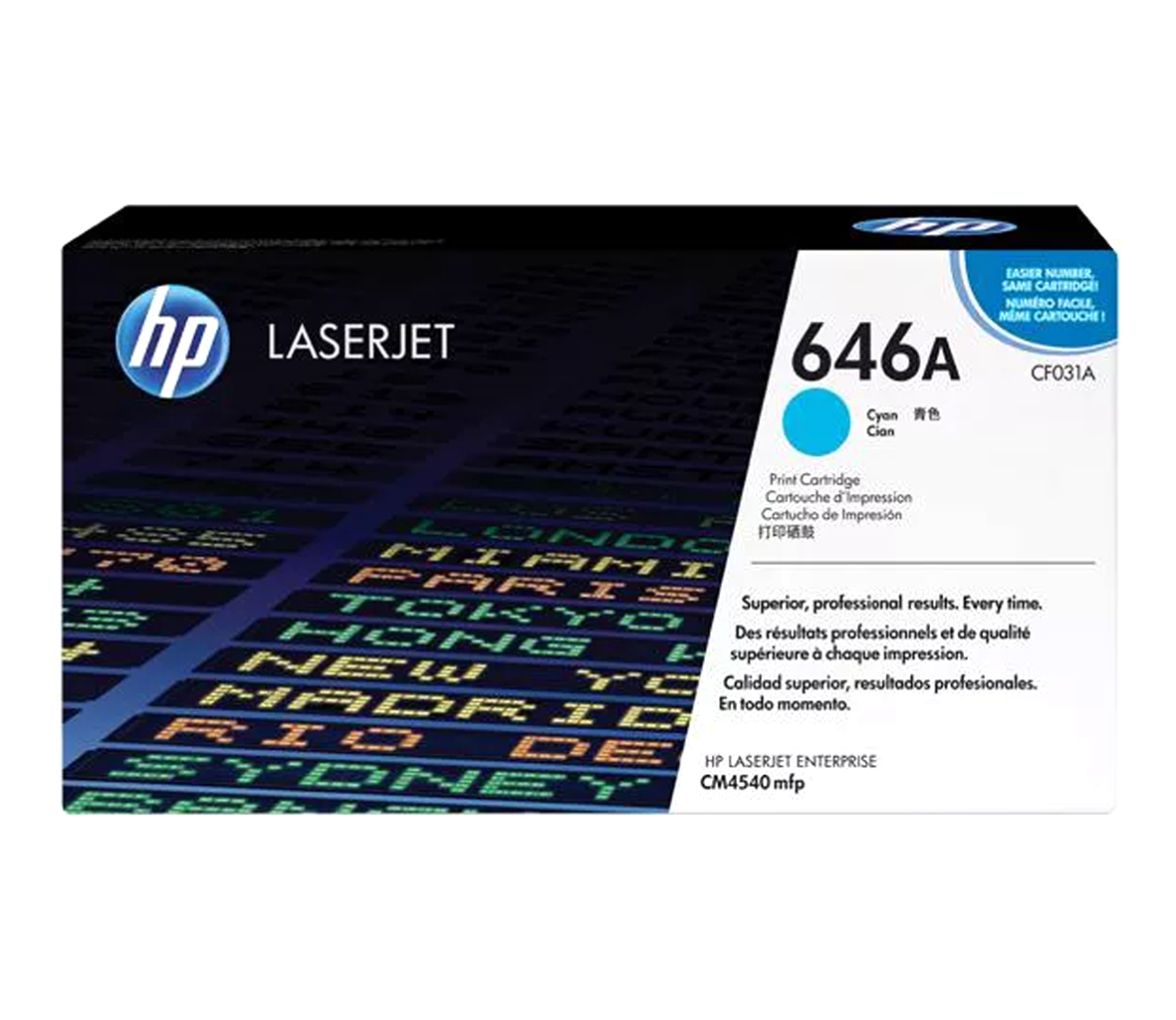 Mực in HP 646A (CF031A) Cyan - Mực in Laser màu