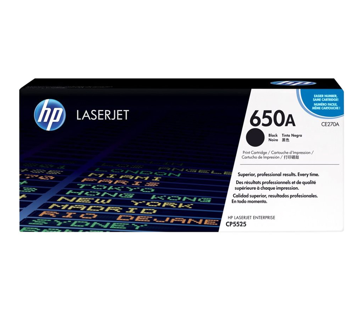 Mực in HP 650A (CE270A) Black - Mực in Laser màu