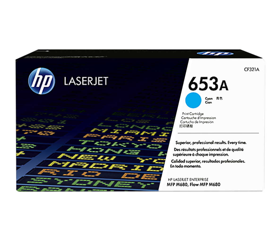 Mực in HP 653A (CF321A) Cyan - Mực in Laser màu