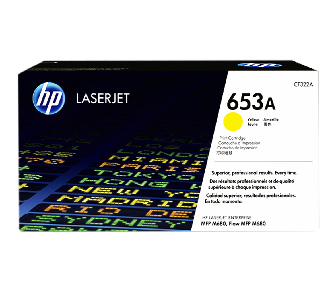 Mực in HP 653A (CF322A) Yellow - Mực in Laser màu