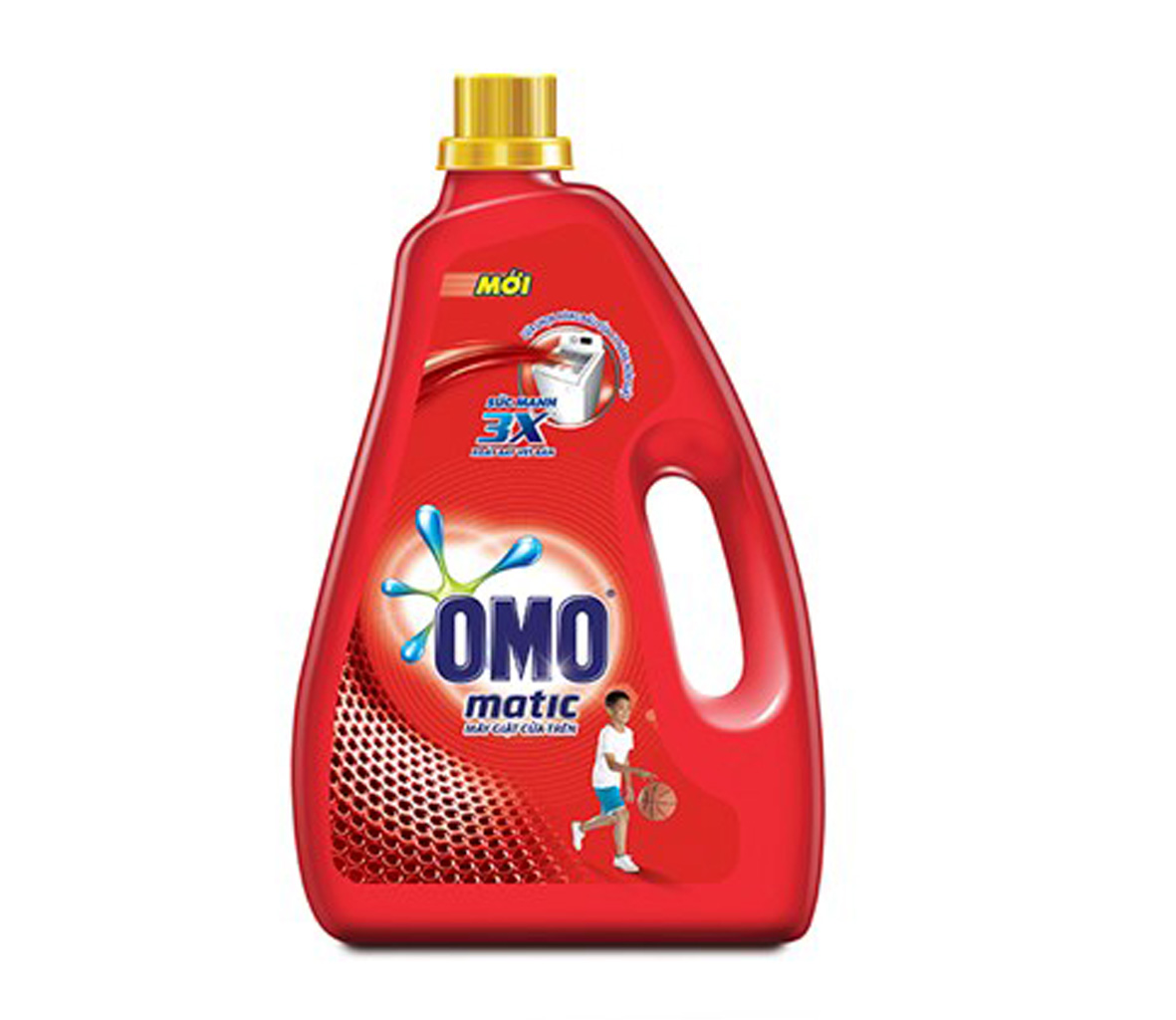 Nước giặt Omo Matic Cửa trên Dịu nhẹ trên da chai 2,4kg