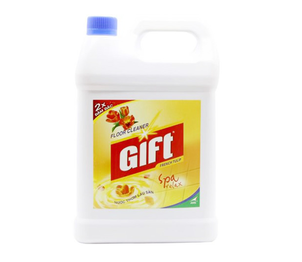 Nước lau sàn Gift 2x đậm đặc hương Tulip can 4kg