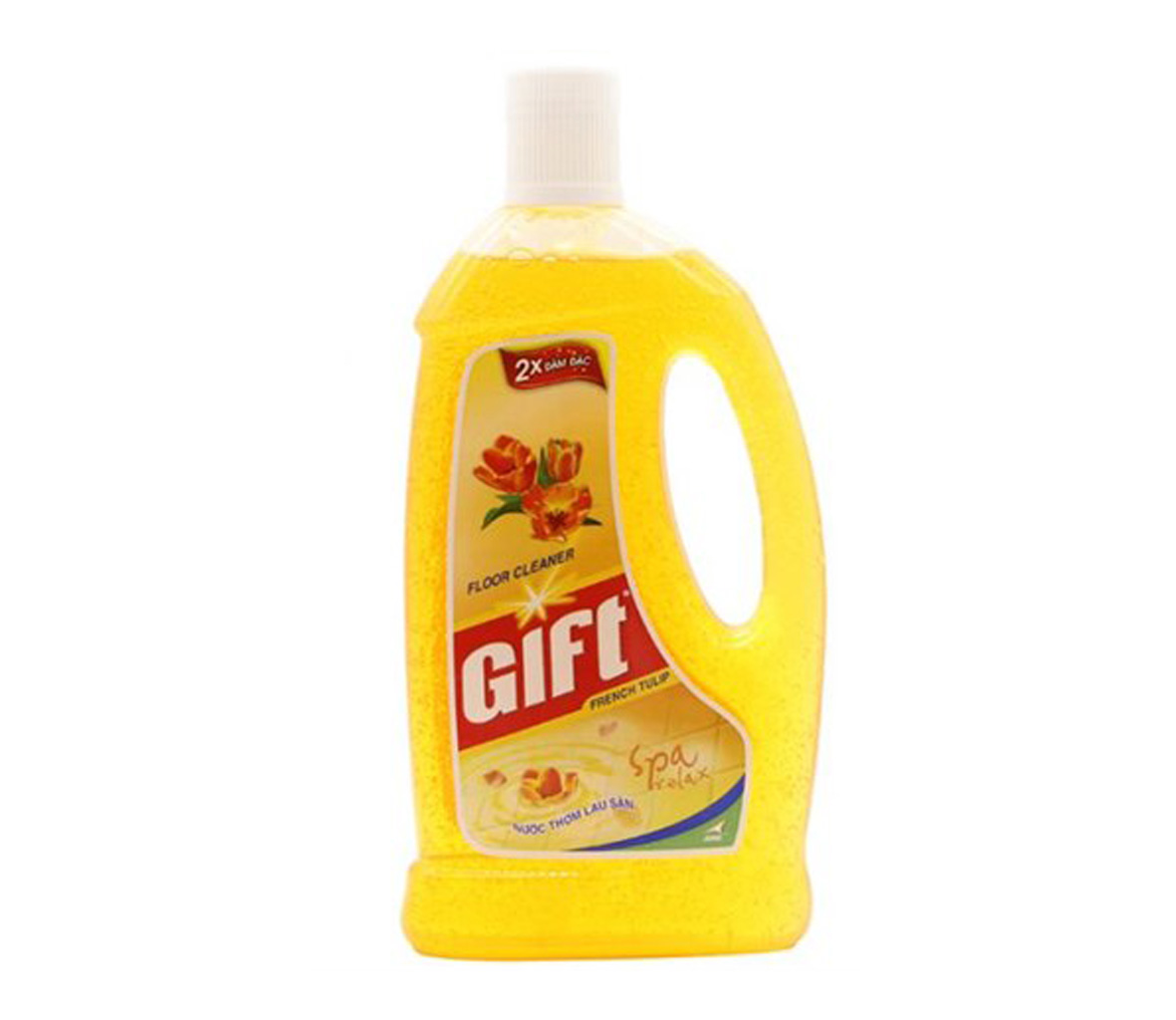 Nước lau sàn Gift 2x đậm đặc hương Tulip chai 1lít