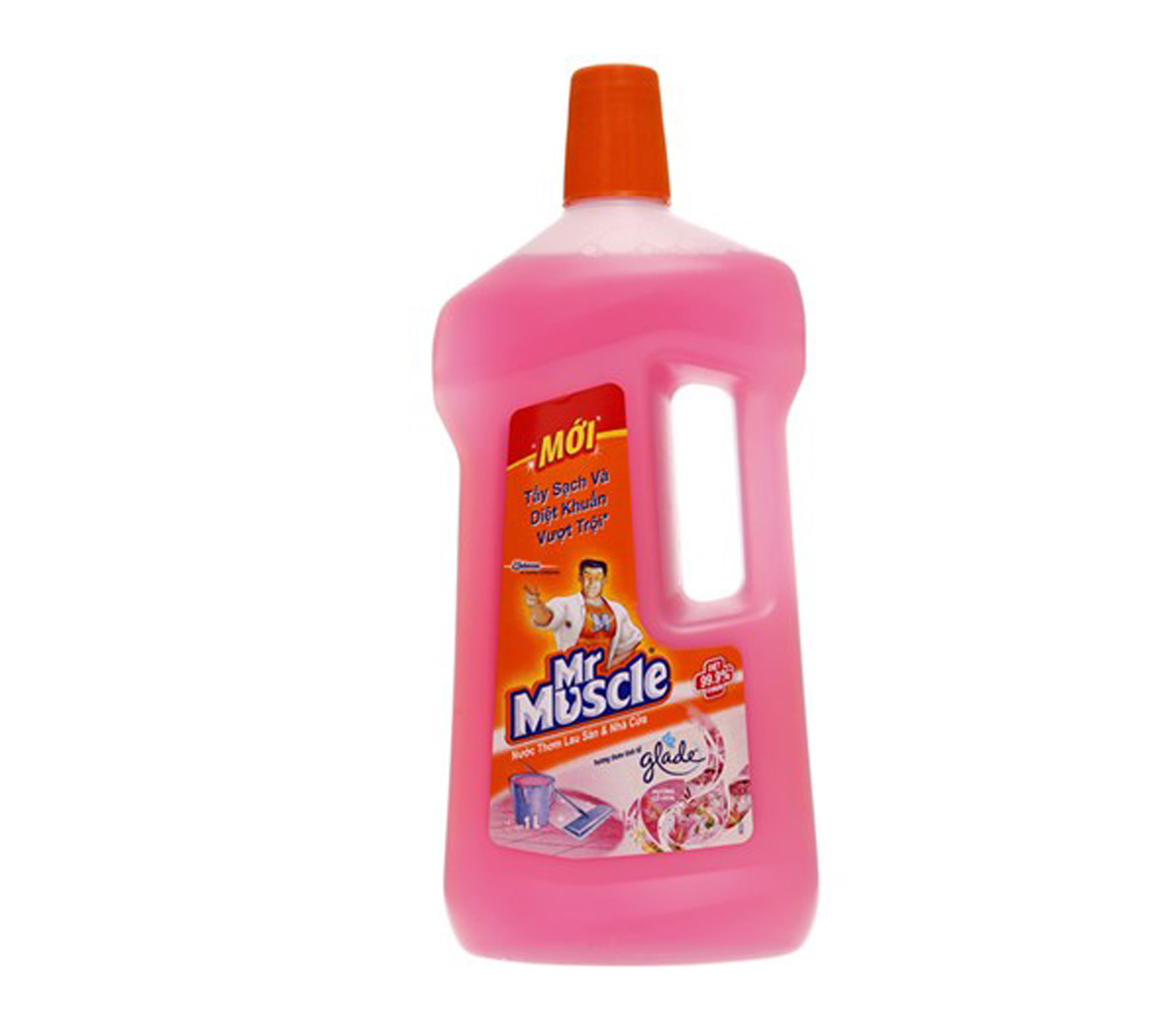 Nước lau sàn Mr Muscle Glade hương Cỏ hoa chai 1lít