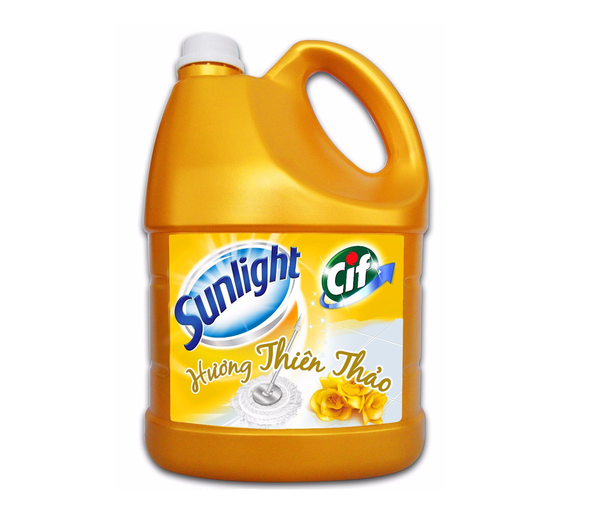 Nước lau sàn Sunlight hương Thiên Thảo can 3,8kg