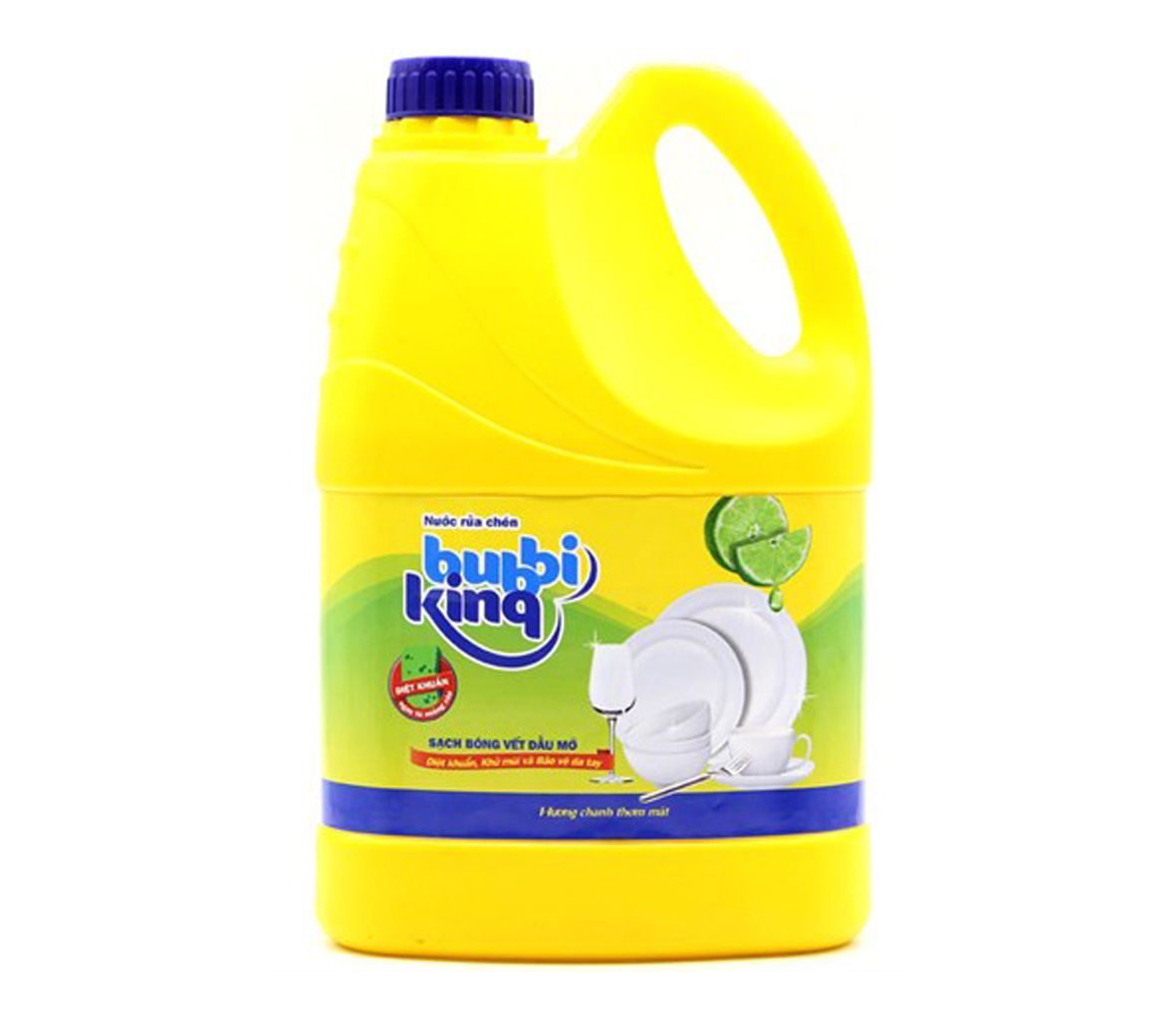 Nước rửa chén Bubbiking hương Chanh can 3,8kg