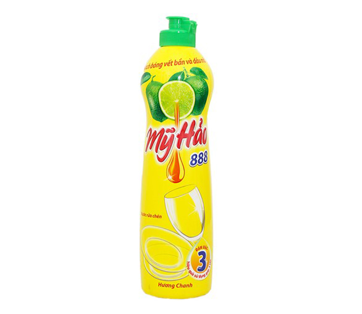 Nước rửa chén Mỹ Hảo 888 hương Chanh chai 400g