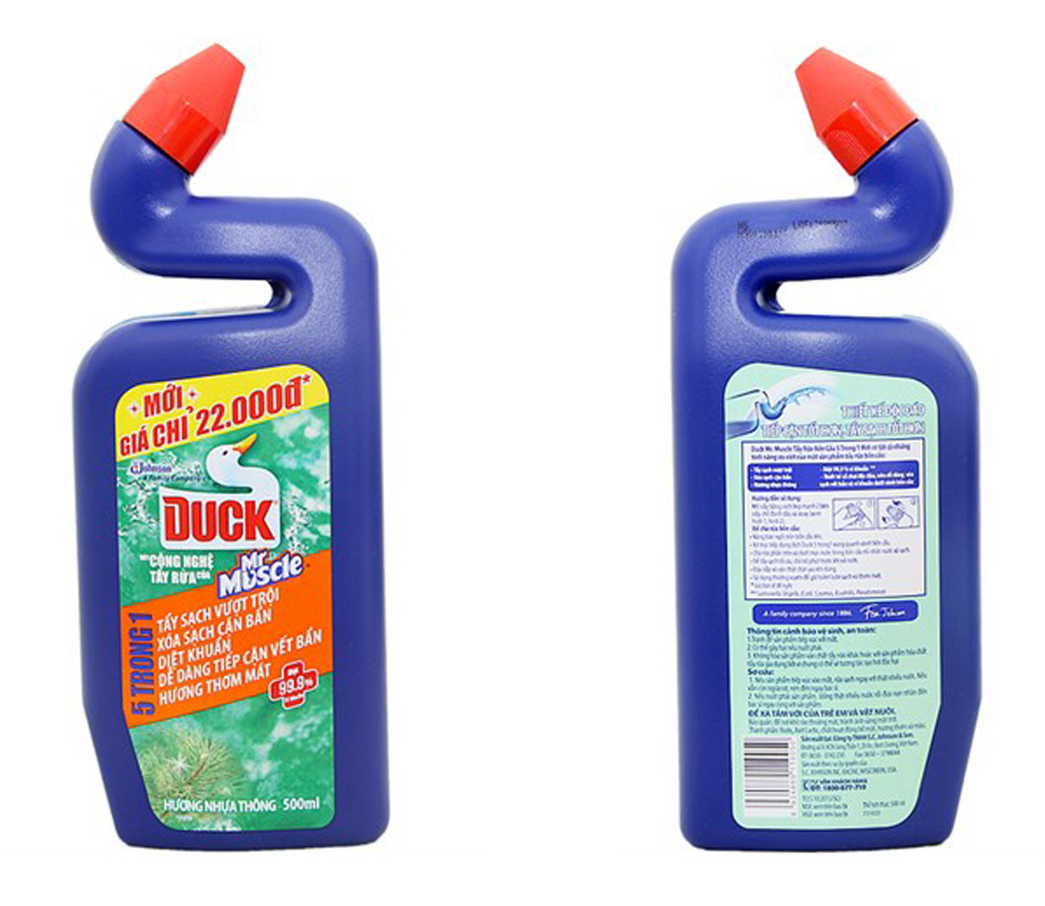Nước tẩy bồn cầu Duck Mr Muscle hương Nhựa Thông chai 500ml