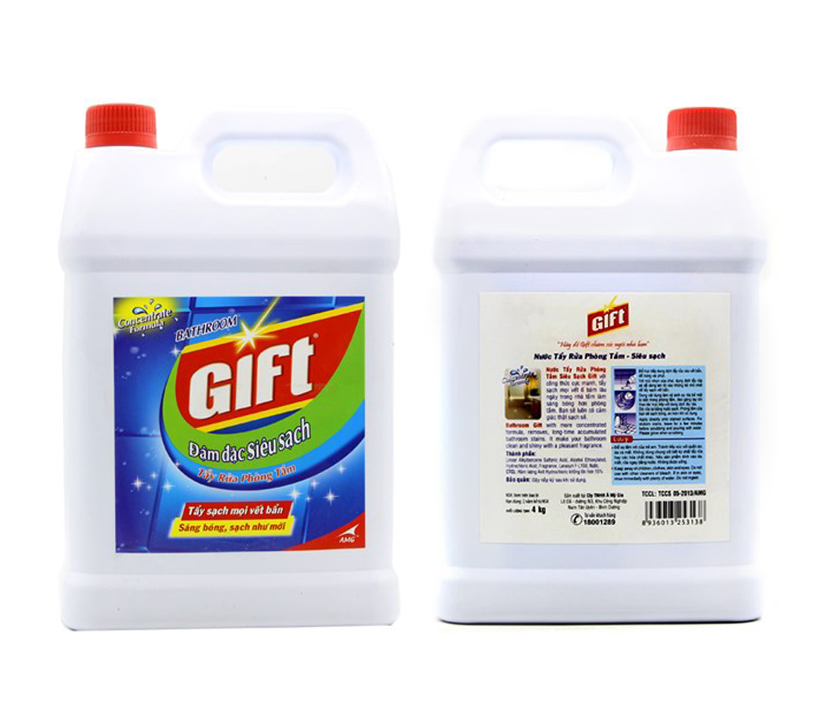 Nước tẩy nhà tắm Gift Đậm đặc siêu sạch can 4kg