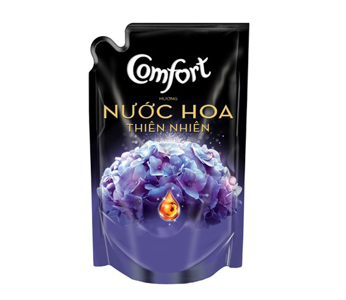 Nước xả vải Comfort hương Nước hoa thiên nhiên Bella túi 1,6lít