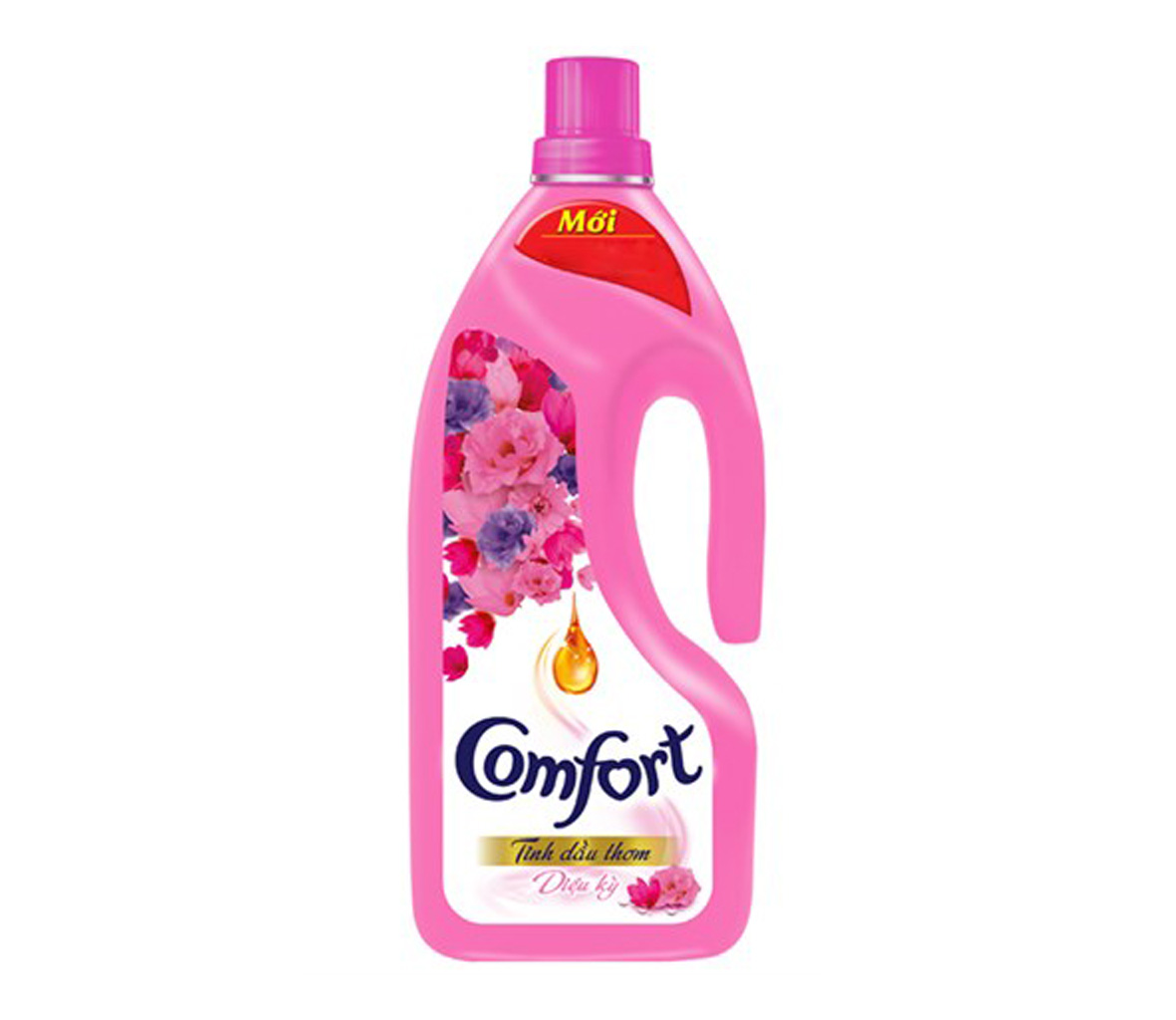 Nước xả vải Comfort Tinh dầu thơm Diệu kỳ chai 1,8lít