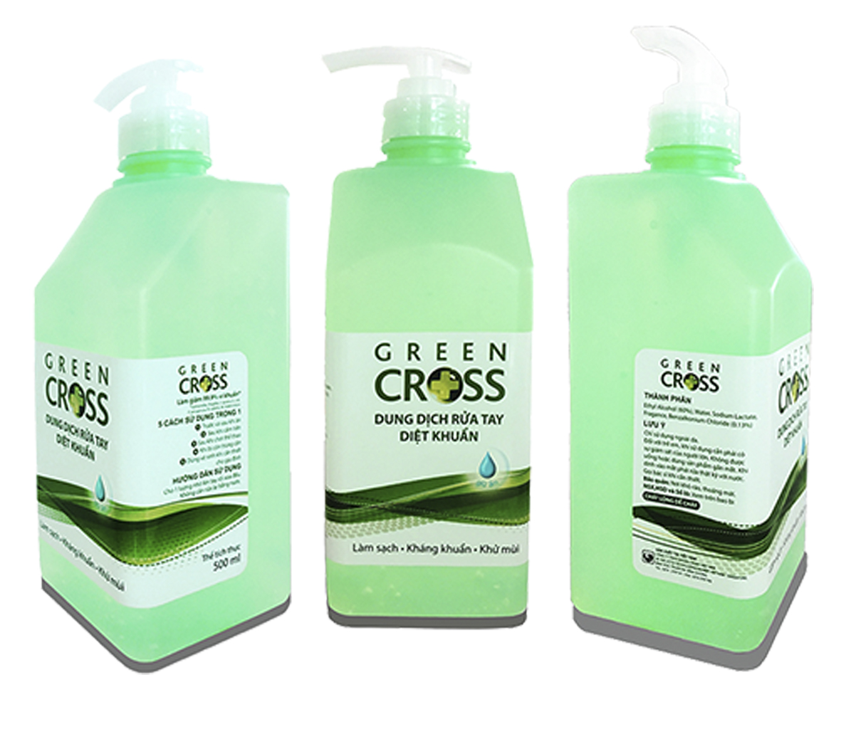 Nước rửa tay khô Green cross 500ml