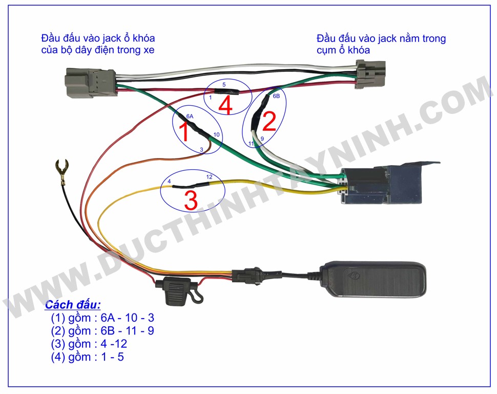Bài 08_ Cách đấu Relay điều khiển tắt máy từ xa khi lắp định vị xe máy ( cập nhật lần 2 : 02/06/2022)