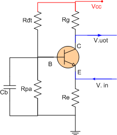 Sơ đồ transistor mắc theo kiểu B chung