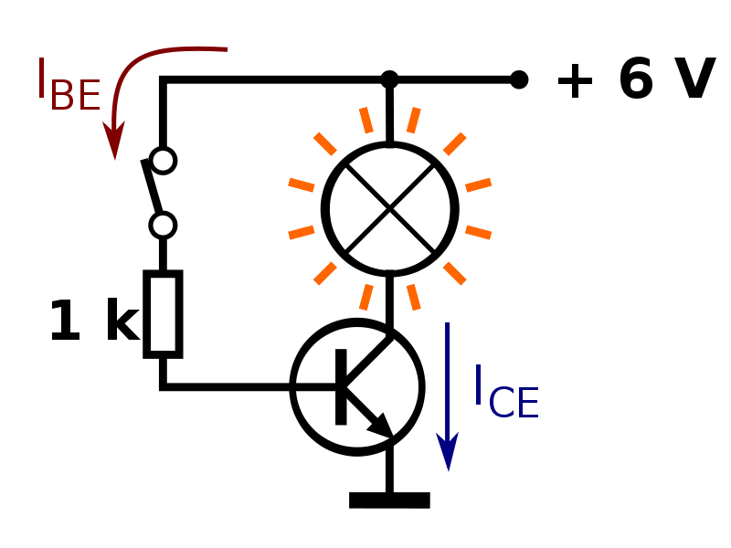 Sử dụng transistor làm công tắc điều khiển