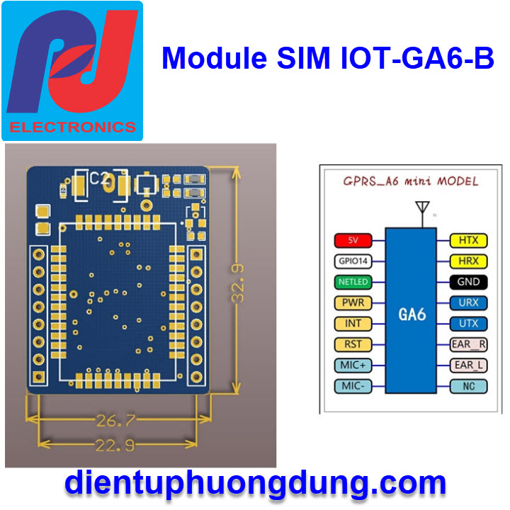 G6 Cache Module Module Sim IOT-GA6-B | Điện tử Phương Dũng