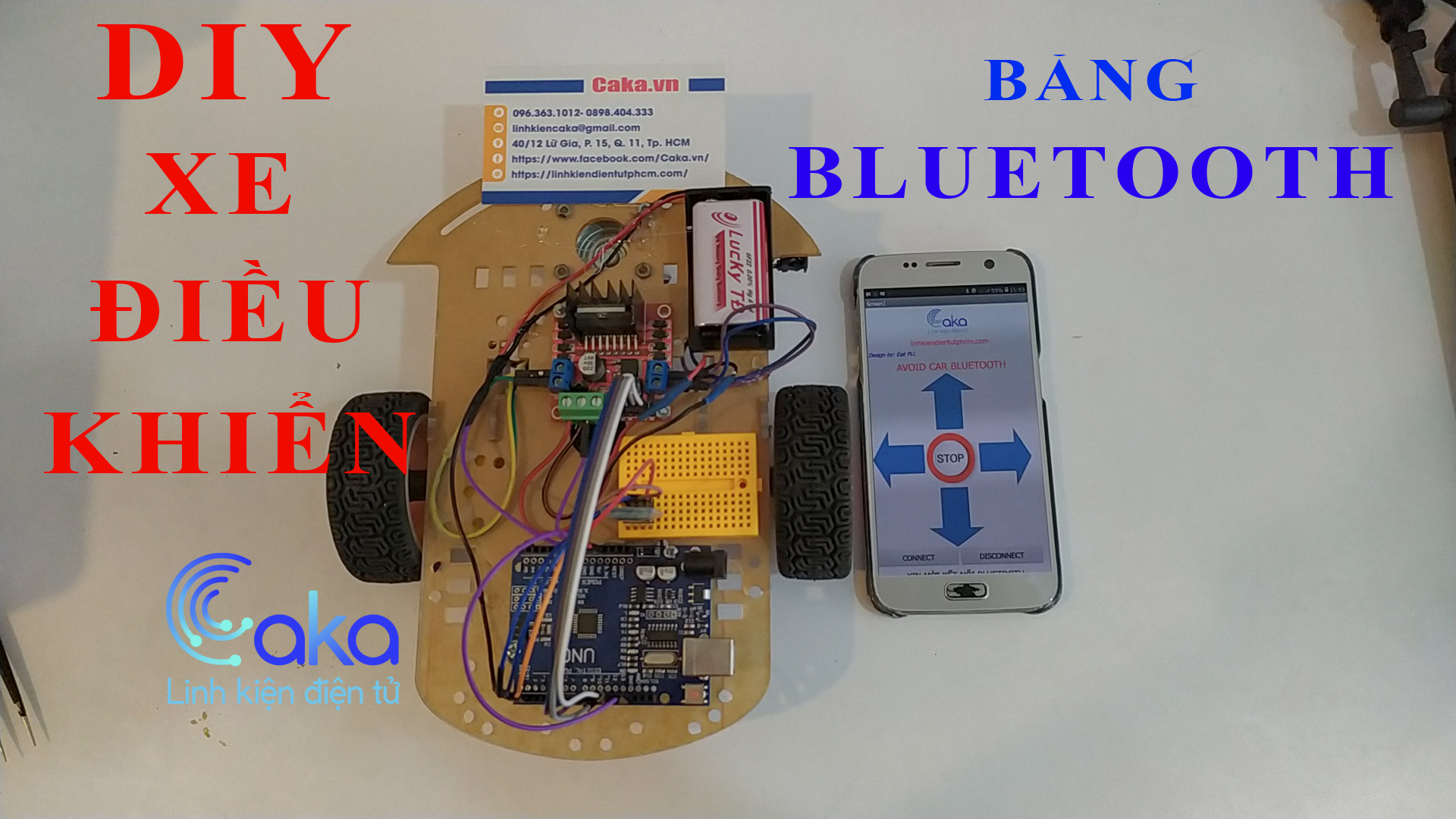 Demo xe điều khiển Bluetooth