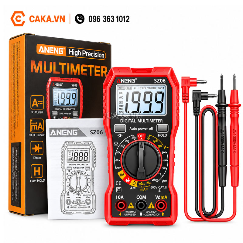 Đồng hồ vạn năng kỹ thuật số ANENG SZ06